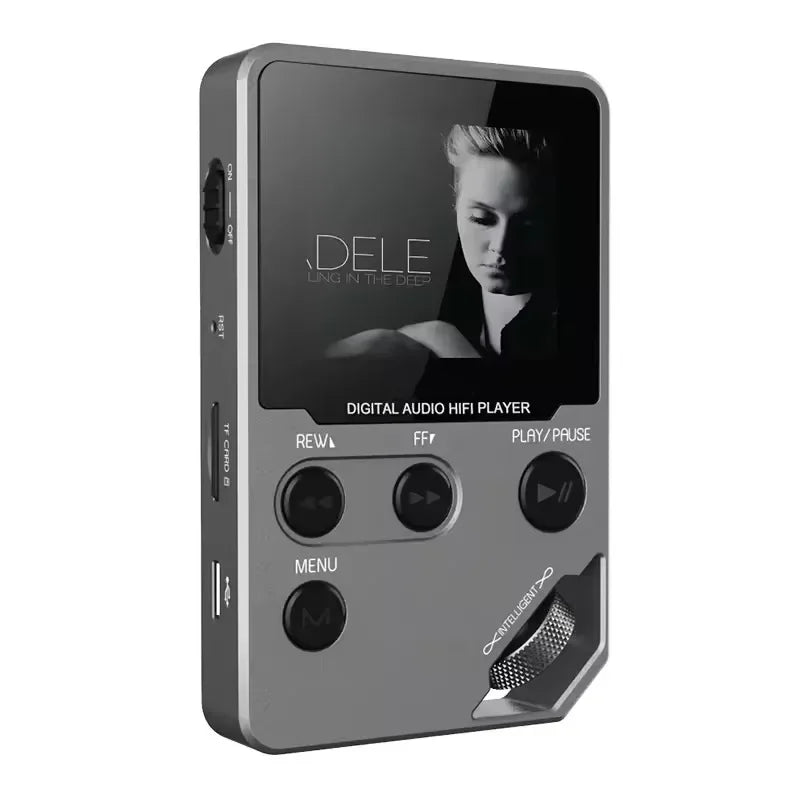 Reproductor de música MP3 Bluetooth sin pérdidas C5 de 8GB, cuerpo de aleación de Zinc, controles giratorios, conexión inalámbrica, Radio FM, grabadora de voz