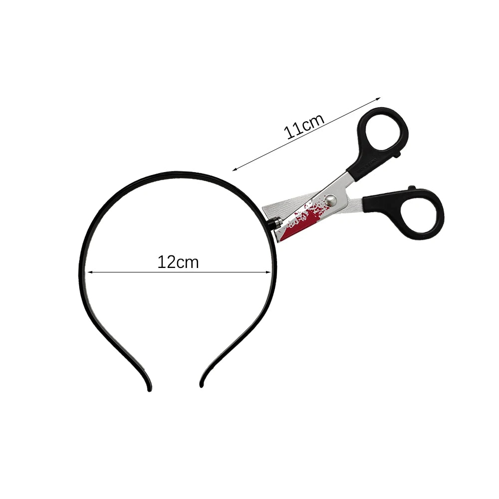 Aro para el pelo para Halloween, sangre de terror, hacha falsa, sierras, cuchillo, diadema gótica, fiesta de Halloween, mascarada, Cosplay, accesorios de decoración