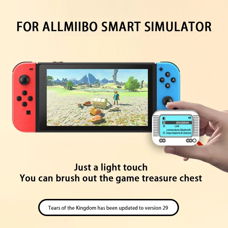 Para Amiibo Pixl emulador simulador NFC emulador de repuesto Compatible con Bluetooth emulador de juego para Switch NS accesorio de juego