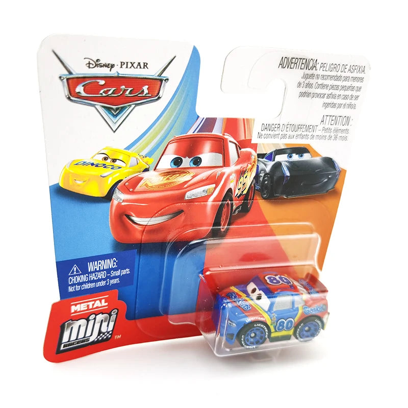 Mini coches originales de Disney Pixar, modelo de coche de juguete de Metal fundido a presión, relámpago McQueen Jackson Storm Curz, vehículos de juego, regalos para niños