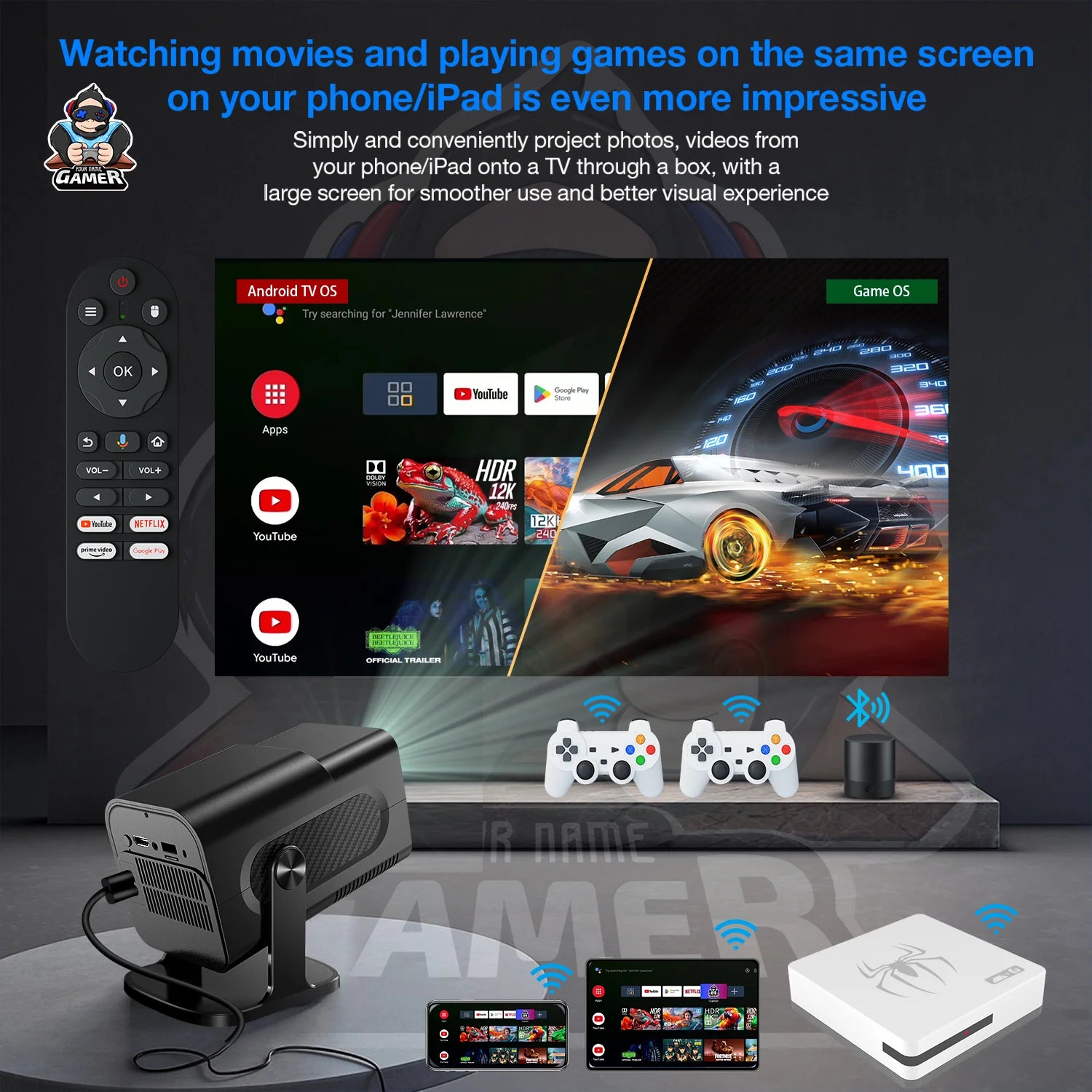 Caja de juegos de TV de sistema Dual G7, Control inalámbrico 3D 8K, red 5G, más de 20000 juegos Arcade clásicos, consola de 64GB para entretenimiento en el hogar