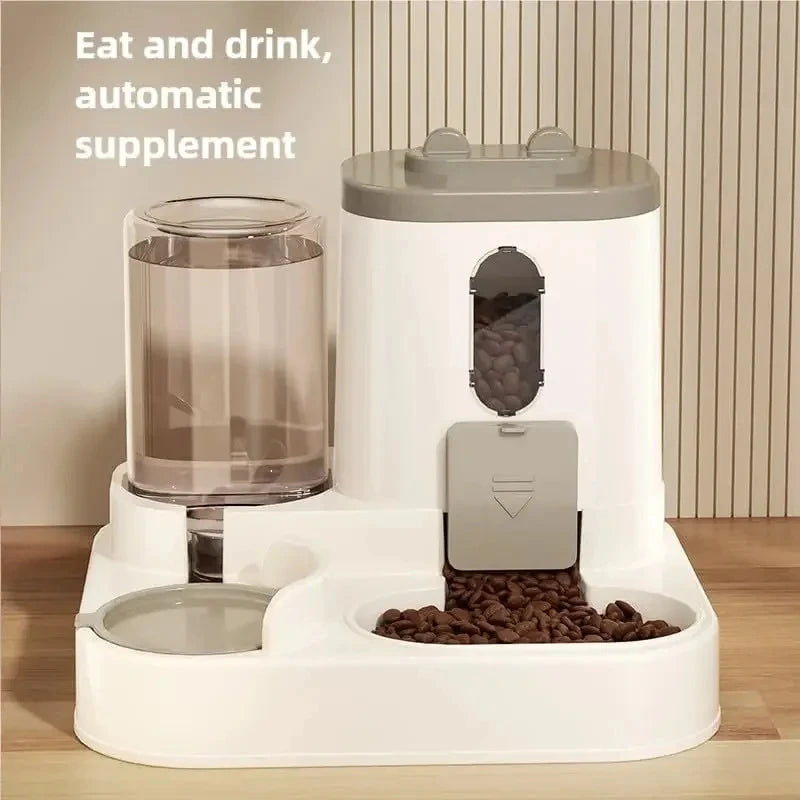 Comedero automático para perros y gatos, dispensador de agua, alimentador de alimentos por gravedad y juego de bebedero con tazón de comida para mascotas, productos universales para mascotas