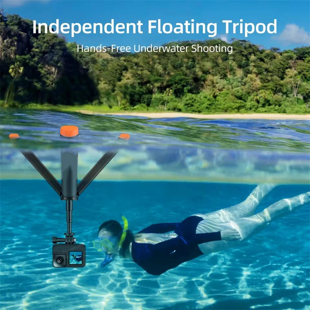 BSLIUFANG-palo de flotabilidad subacuática, trípode extensible para selfie, adecuado para GoPro Insta360 DJI OSMO, accesorios para cámaras deportivas
