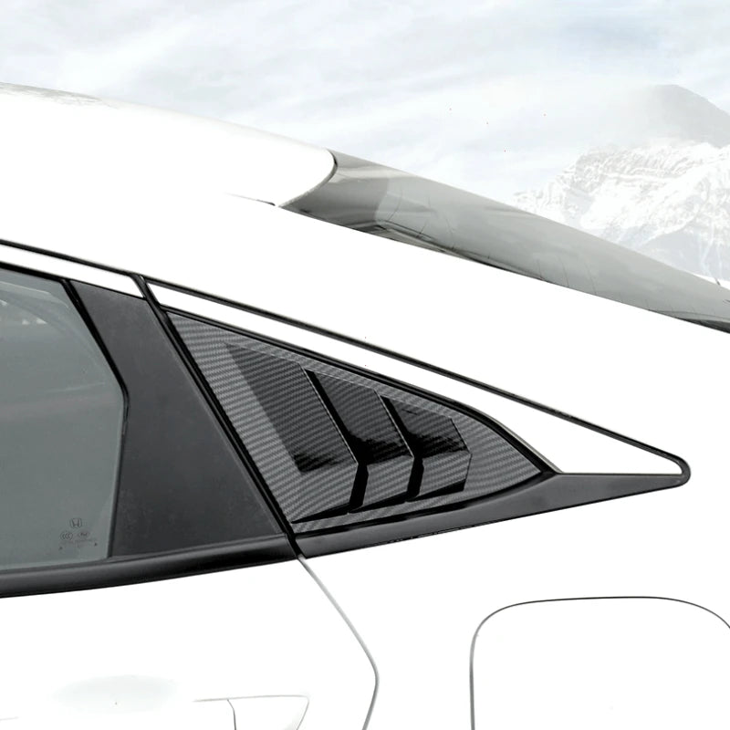 Para Honda Civic 10. a generación 2016-2020 Sedan ventana lateral trasera persianas de ventilación de aire Scoop Shades cubierta molduras persianas accesorios de carbono para coche