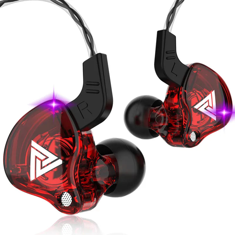 Auriculares con cable QKZ AK6 de cobre HiFi, auriculares estéreo para carreras y deportes, auriculares con micrófono 3,5mm