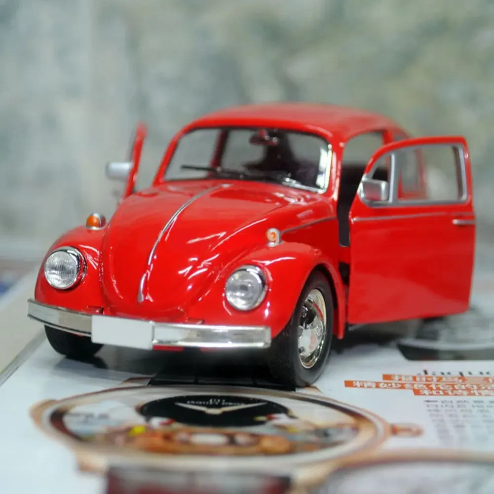 Recién llegado, escarabajo Retro Vintage fundido a presión, modelo de coche extraíble, juguete para niños, decoración de regalo, figuritas bonitas en miniatura