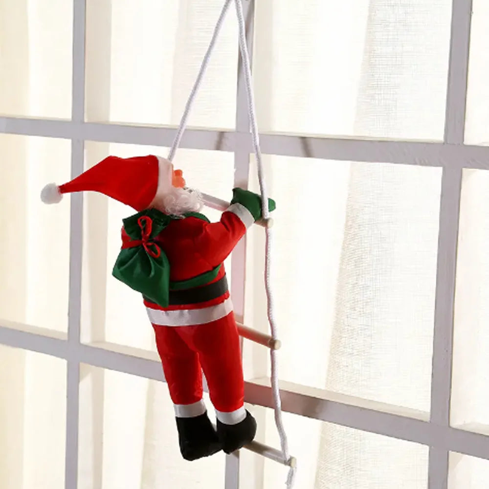 Decoración navideña de Papá Noel para escalar, regalos de decoración del hogar, decoración de restaurante, muñeca colgante, 1 ud.