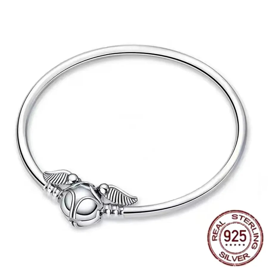 Pulsera de hueso de serpiente de Spider Man de plata de ley 100% S925, adecuada para pulsera Pandora, regalo de joyería de moda para mujer bi
