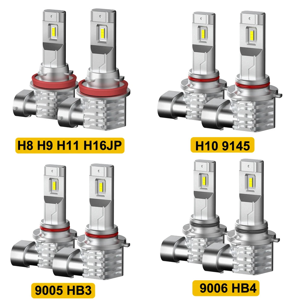 AUXITO 2x2000LM H8 H11 H16JP H10 bombilla LED luces antiniebla Canbus sin Error 6500K blanco 3000K dorado DRL lámpara de coche de circulación diurna 12V