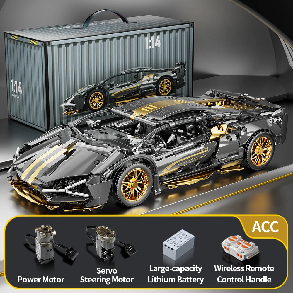 ToylinX bloques de construcción técnicos coche de carreras deporte vehículo de velocidad modelo ciudad mecánica Super ladrillos rompecabezas juguetes regalo para adultos