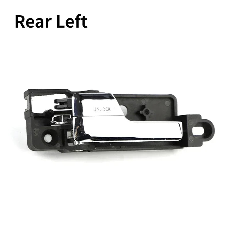 Manija de puerta Interior cromada para Ford Fusion 2006-2012 para Mercury Milan 2006-11 Lincoln MKZ 2007-12 Lincoln Zephyr 2006-09 LHD