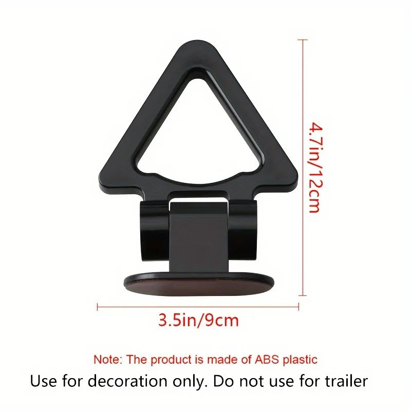 Gancho de remolque triangular para coche, gancho de remolque automático con personalidad, 1 ud.