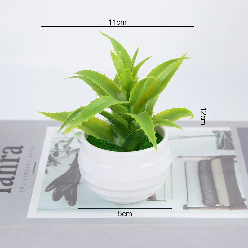 Bonsái de plantas artificiales, árbol pequeño, maceta, plantas falsas, flores, adornos en maceta para decoración de mesa de habitación del hogar, decoración de jardín de Hotel