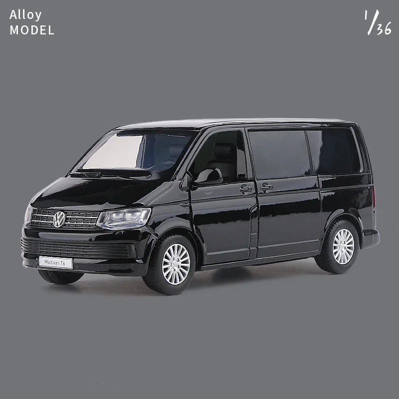 1:36 VW Multivan T6 MPV coche en miniatura de aleación Diecast Metal escala coche modelo colección estática niños cumpleaños juguetes vehículos regalos