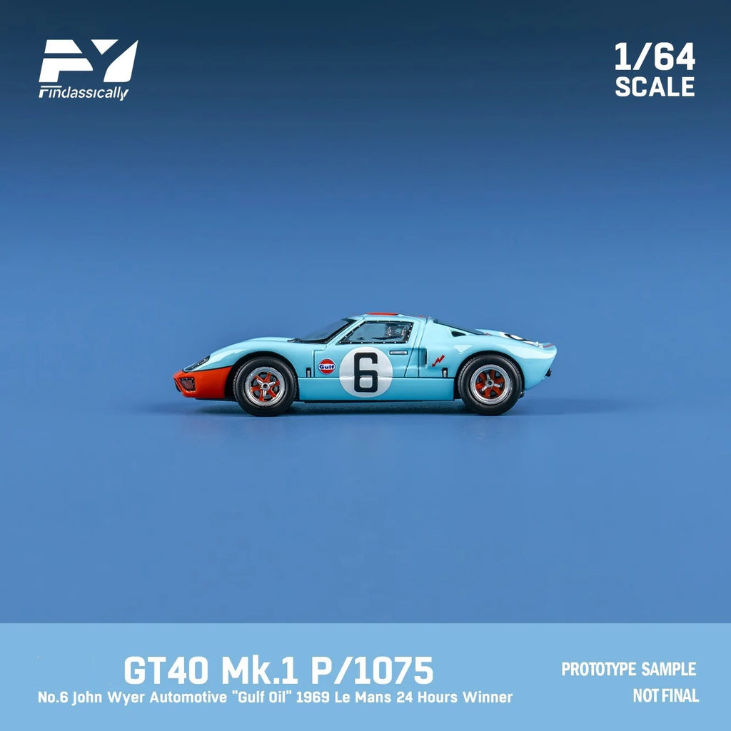 Findclassically FY 1:64 GT40 MK II GULF Color Diecast Model Car