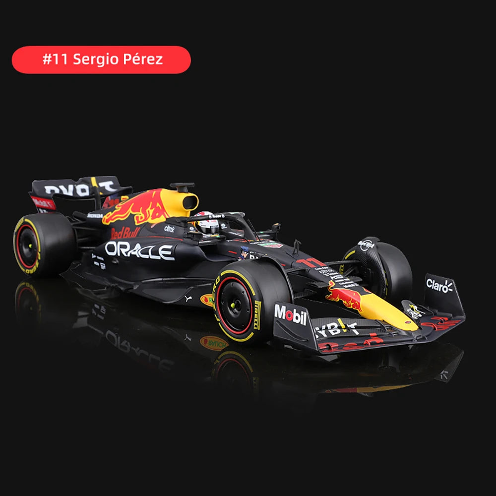 Bburago 1:24 # 16 Leclerc 2023 F1 Scuderia Ferrari sf23 # 55 Sainz Modelo de coche de aleación Modelo de fundición a presión de Fórmula Uno