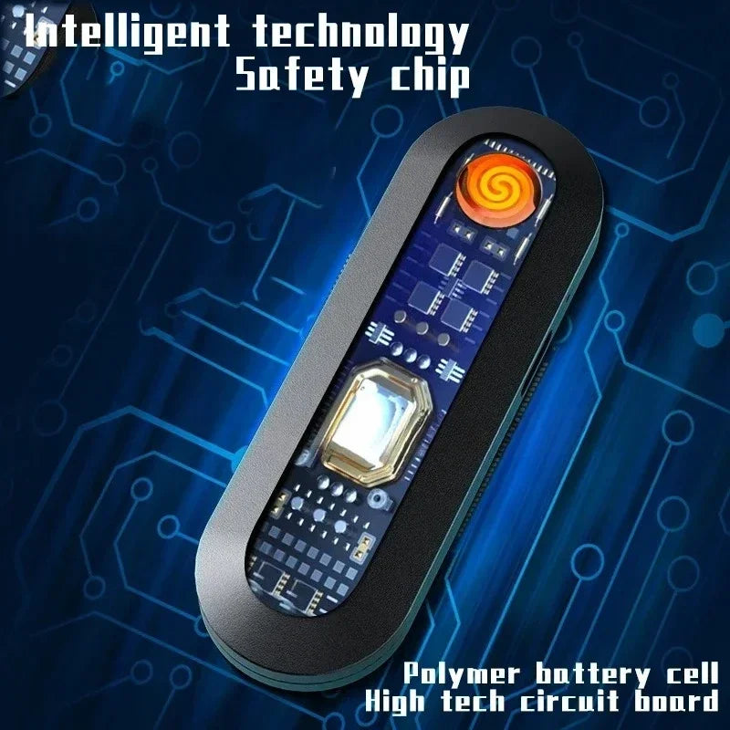 Mini encendedor de cigarrillos con carga USB de tungsteno a prueba de viento, silencioso en toda la red, los accesorios para cigarrillos más favorable