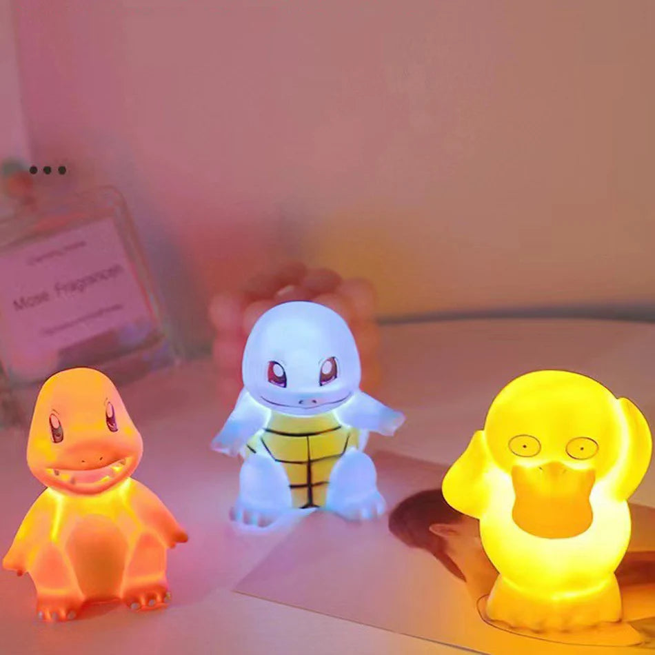 Luz de noche de Pokémon Pikachu, Luz suave de Anime, luz LED para cabecera de dormitorio, decoración de habitación, regalo de juguete para niños de Navidad