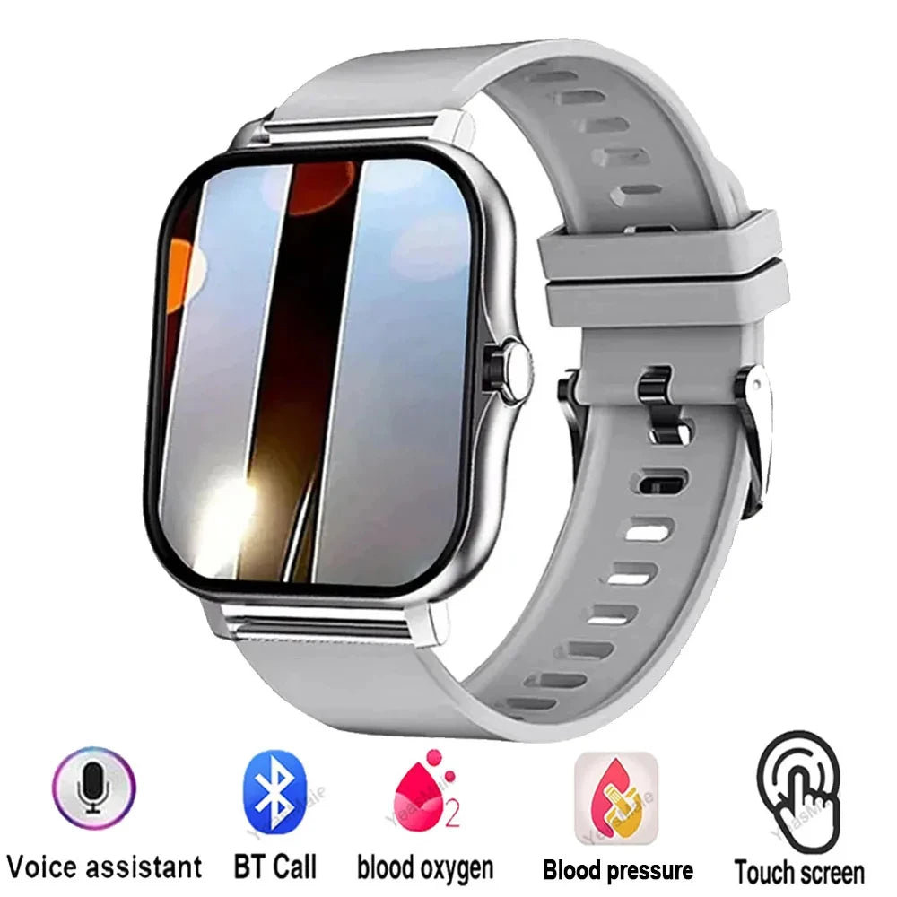 Reloj inteligente para deportes al aire libre, llamada inalámbrica, recordatorio de información, cambio de papel tapiz, reloj inteligente resistente al agua para hombres y mujeres 2025