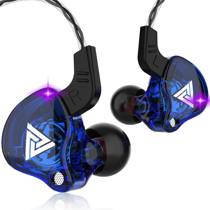 Auriculares con cable QKZ AK6 de cobre HiFi, auriculares estéreo para carreras y deportes, auriculares con micrófono 3,5mm