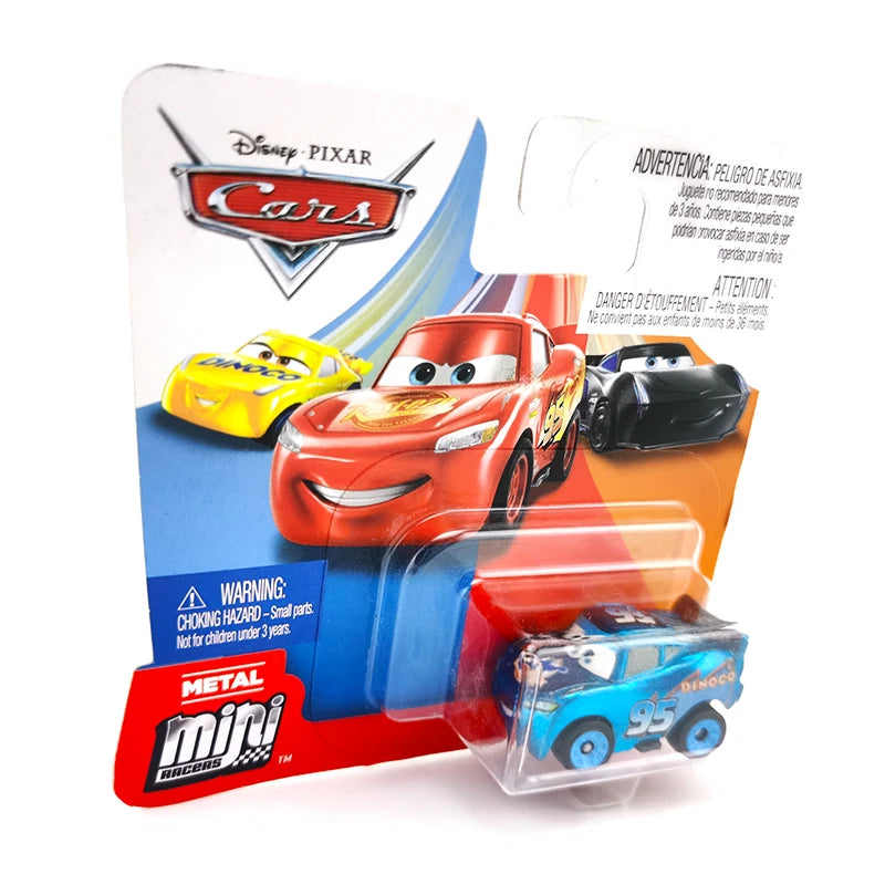 Mini coches originales de Disney Pixar, modelo de coche de juguete de Metal fundido a presión, relámpago McQueen Jackson Storm Curz, vehículos de juego, regalos para niños