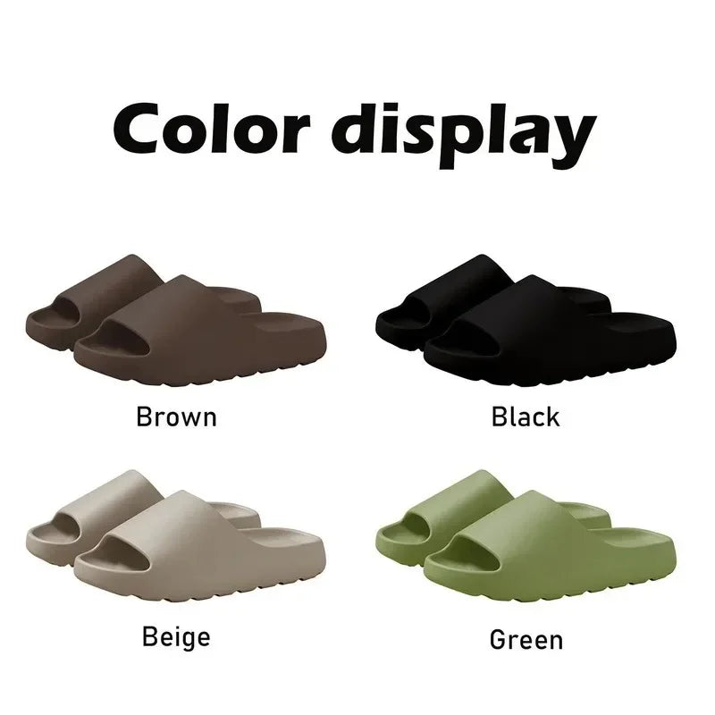 Zapatillas de hombre EVA, suela suave y gruesa, zapatillas de moda de verano y sandalias de playa Yeezys Slides para mujer