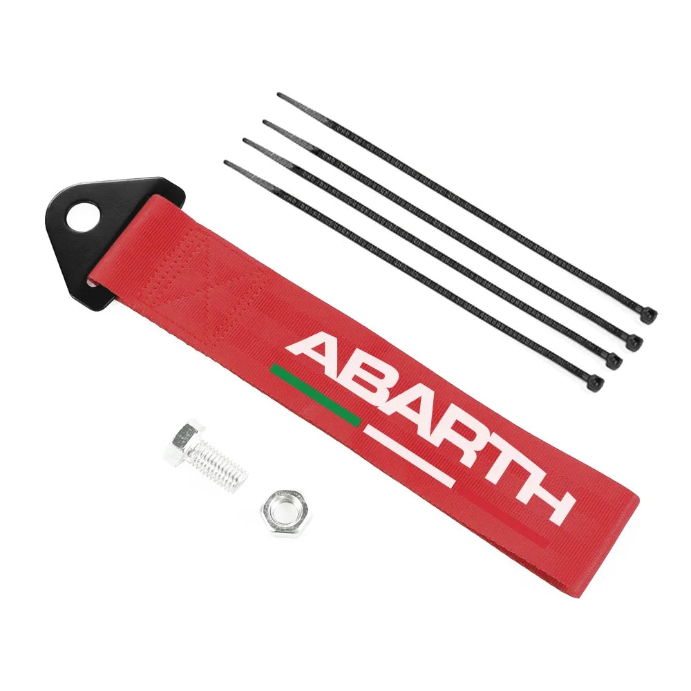 Cuerdas decorativas de nailon para remolque de parachoques de coche, accesorios para Fiat 500 Abarth Panda Tipo Egea Doblo 124 Spider Stilo