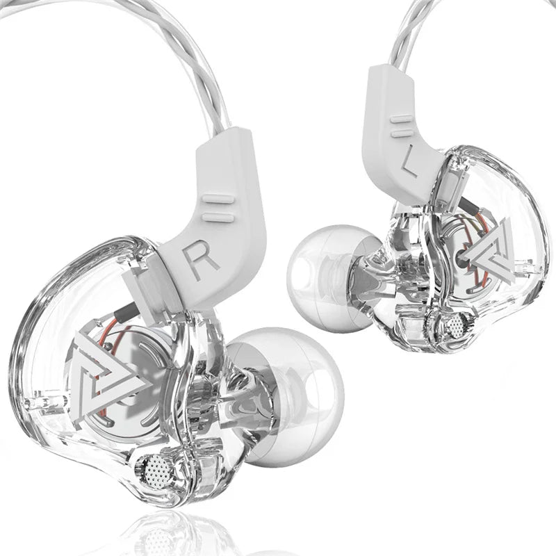 Auriculares con cable QKZ AK6 de cobre HiFi, auriculares estéreo para carreras y deportes, auriculares con micrófono 3,5mm