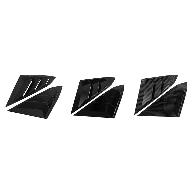 Para Honda Civic 10. a generación 2016-2020 Sedan ventana lateral trasera persianas de ventilación de aire Scoop Shades cubierta molduras persianas accesorios de carbono para coche