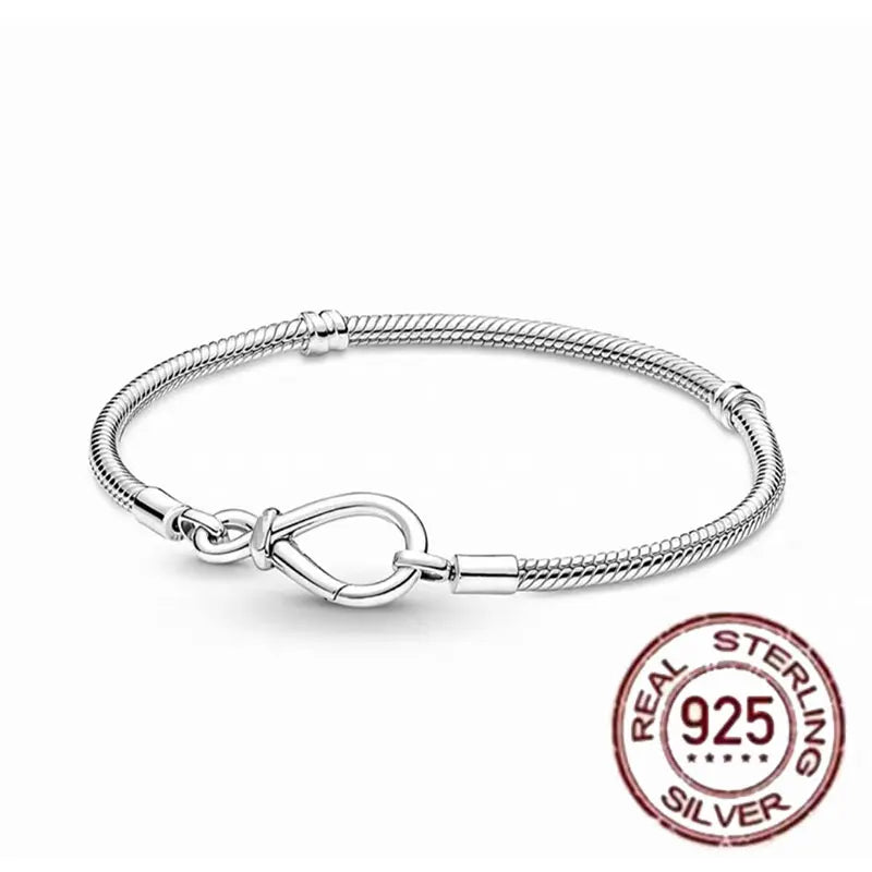 Pulsera de hueso de serpiente de Spider Man de plata de ley 100% S925, adecuada para pulsera Pandora, regalo de joyería de moda para mujer bi