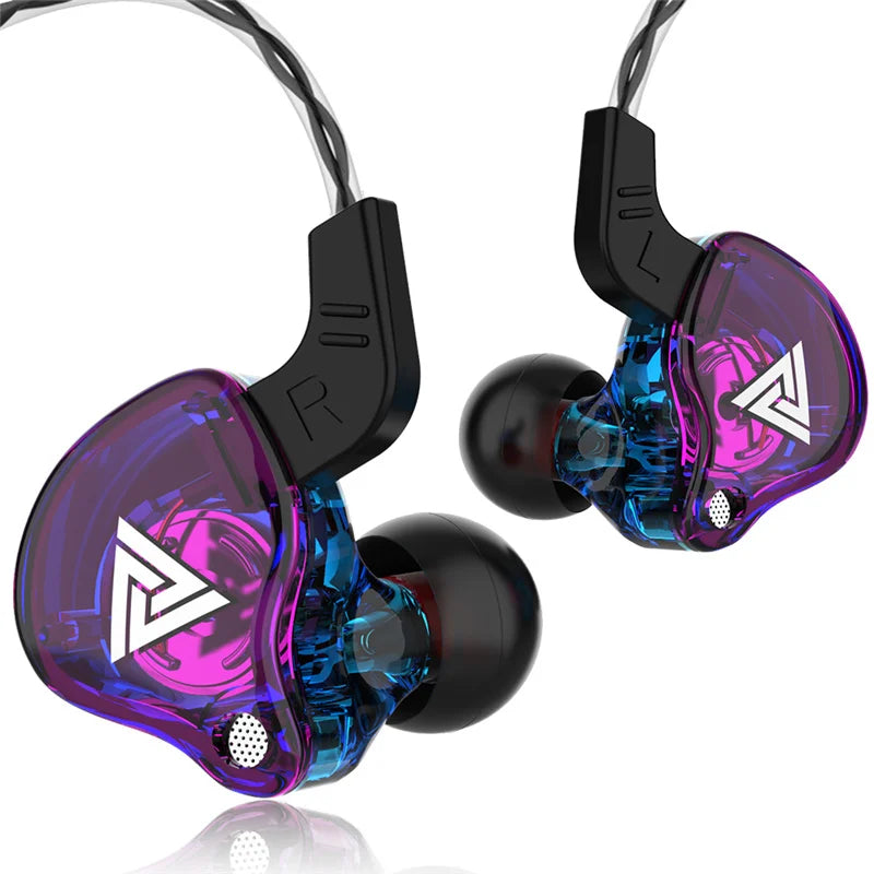 Auriculares con cable QKZ AK6 de cobre HiFi, auriculares estéreo para carreras y deportes, auriculares con micrófono 3,5mm