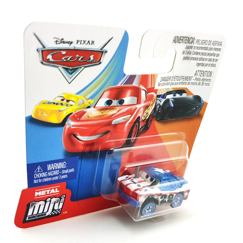 Mini coches originales de Disney Pixar, modelo de coche de juguete de Metal fundido a presión, relámpago McQueen Jackson Storm Curz, vehículos de juego, regalos para niños