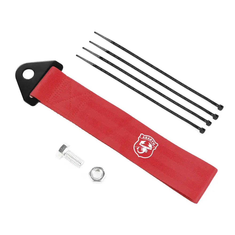 Cuerdas decorativas de nailon para remolque de parachoques de coche, accesorios para Fiat 500 Abarth Panda Tipo Egea Doblo 124 Spider Stilo