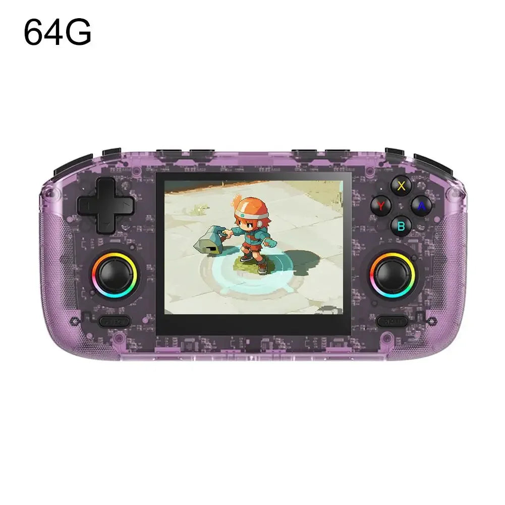 Para consola portátil Retro RK35H, sistema Linux de código abierto, consolas de juegos clásicas, reproductor de vídeo portátil con pantalla IPS de 3,5 pulgadas