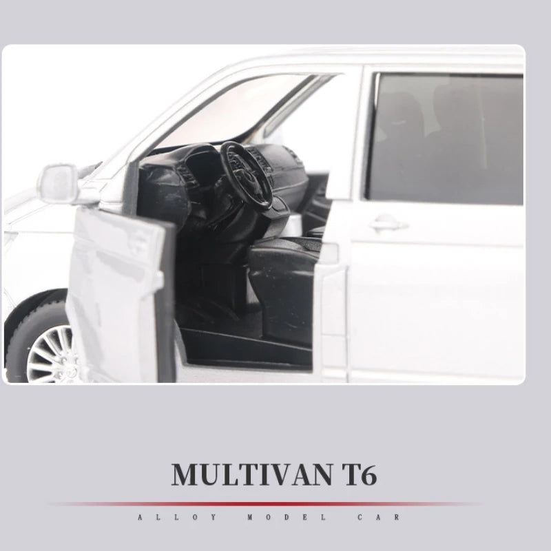 1:36 VW Multivan T6 MPV coche en miniatura de aleación Diecast Metal escala coche modelo colección estática niños cumpleaños juguetes vehículos regalos
