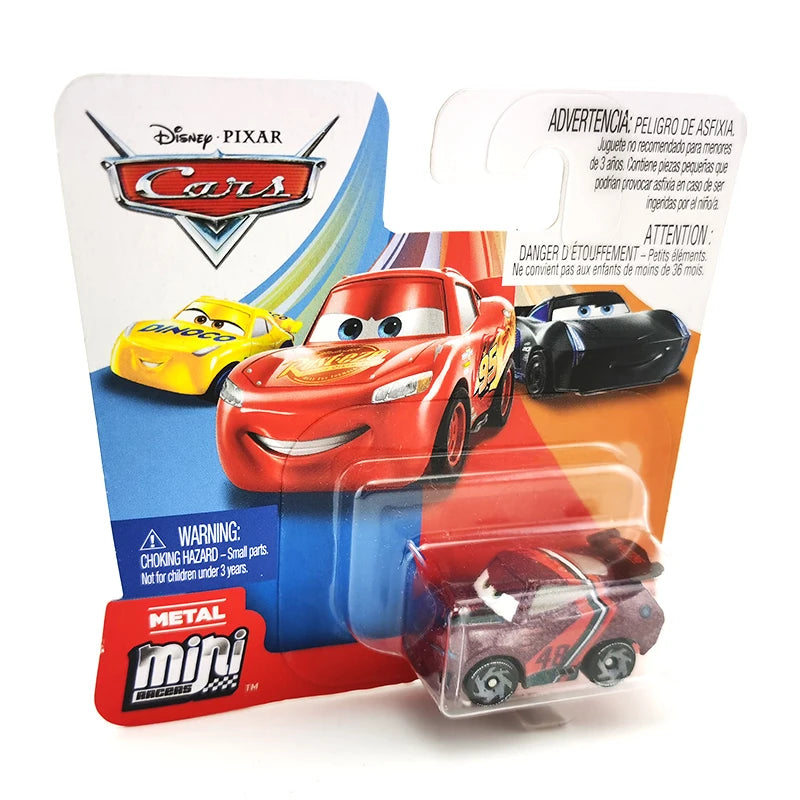 Mini coches originales de Disney Pixar, modelo de coche de juguete de Metal fundido a presión, relámpago McQueen Jackson Storm Curz, vehículos de juego, regalos para niños