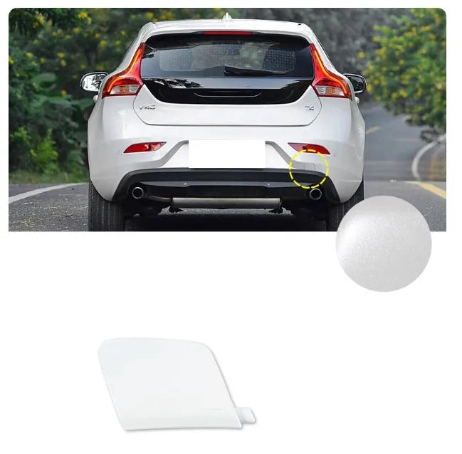 Cubierta de gancho de remolque para parachoques delantero o trasero, tapa de ojo de transporte para remolque Volvo V40 2013 2014 2015 2016 - 2019