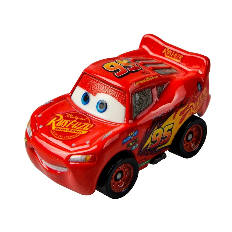Mini coches originales de Disney Pixar, modelo de coche de juguete de Metal fundido a presión, relámpago McQueen Jackson Storm Curz, vehículos de juego, regalos para niños