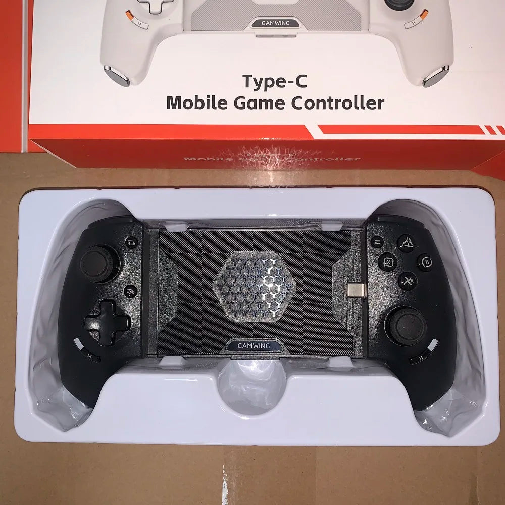 Gamwing AB01 AB02 AoBing Max Max+ Controlador de juego para teléfono móvil Pad de juego Joystick tipo C con cable y BT Compatible con Android, iOS