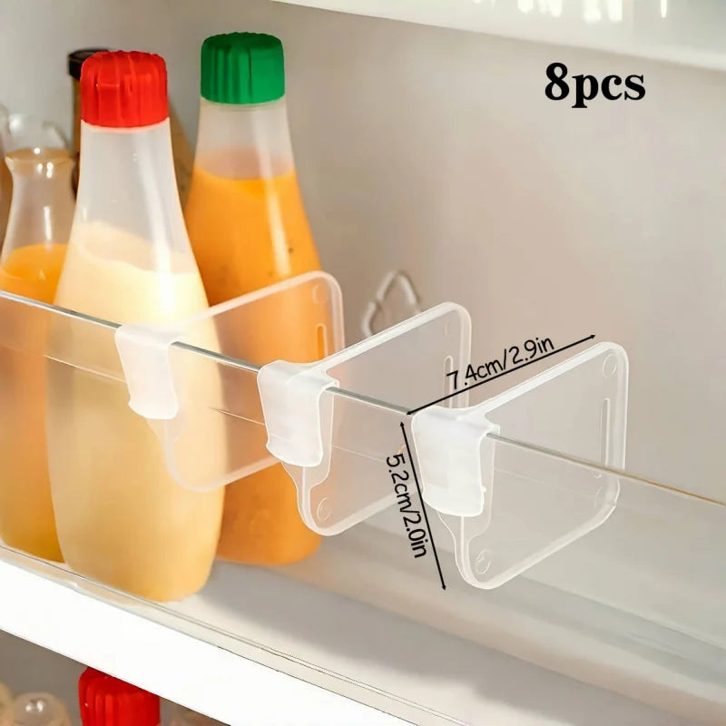 Tablero de partición de almacenamiento para refrigerador doméstico, divisor de refrigerador ajustable, separadores de almacenamiento, organizador de estante para latas de botellas de cocina