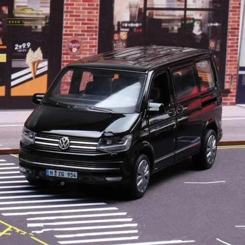 1:36 VW Multivan T6 MPV coche en miniatura de aleación Diecast Metal escala coche modelo colección estática niños cumpleaños juguetes vehículos regalos