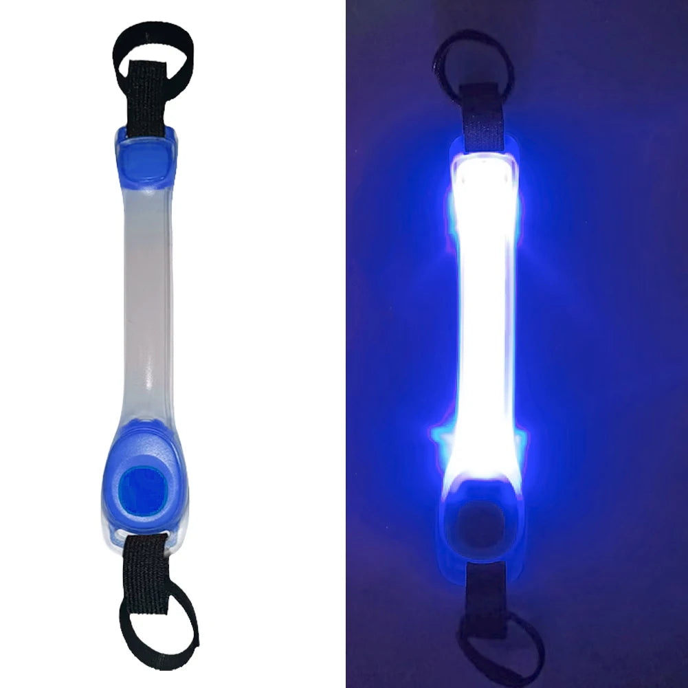 Collar brillante de seguridad antipérdida para perros, colgante multicolor para exteriores, tira de luz intermitente Led de advertencia impermeable, suministro de tracción para mascotas