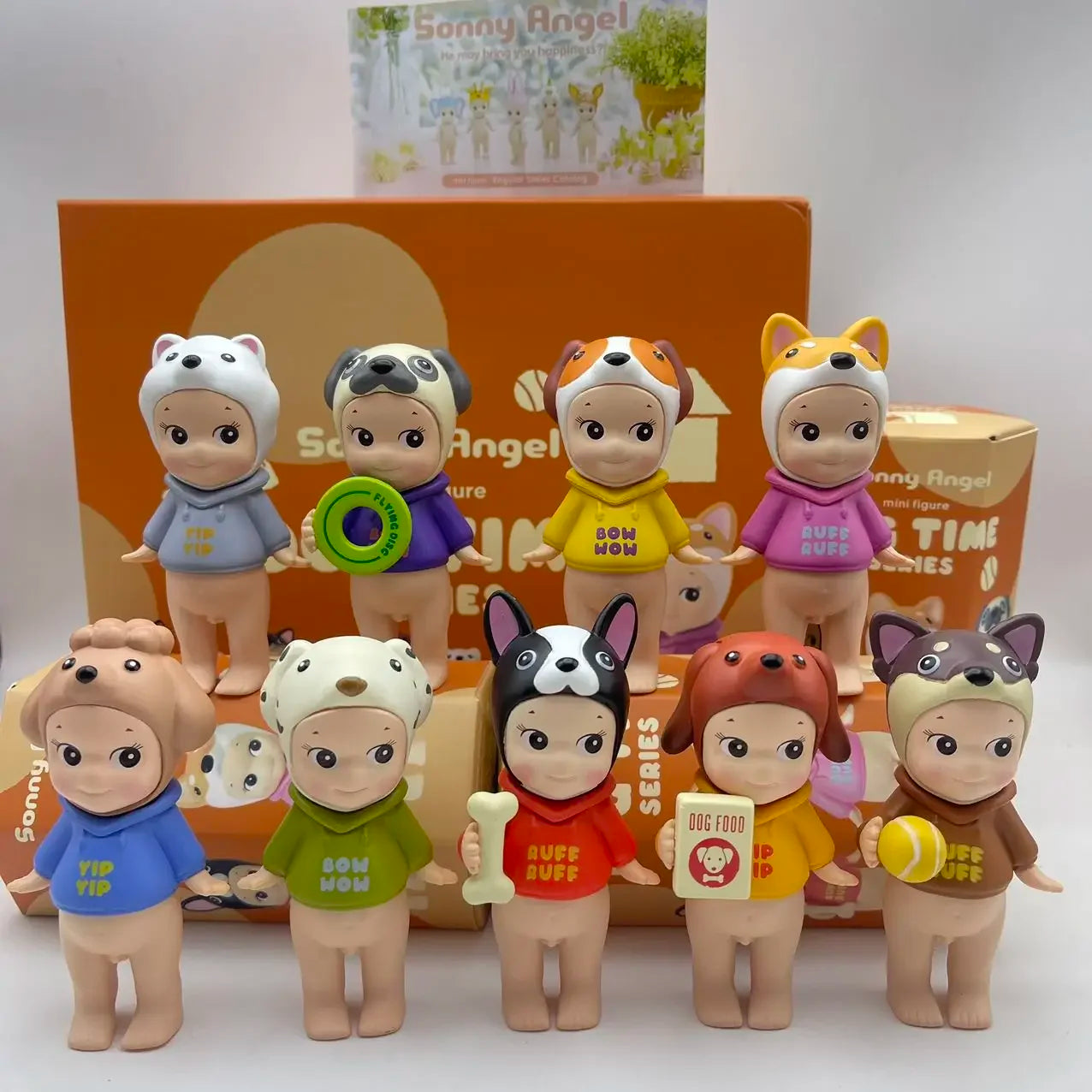 Nueva caja ciega de la serie temporal de Sonny Angel Dog de alta calidad, figuras de Anime de escritorio para aniversario, adornos, muñecos de juguete, regalos de cumpleaños