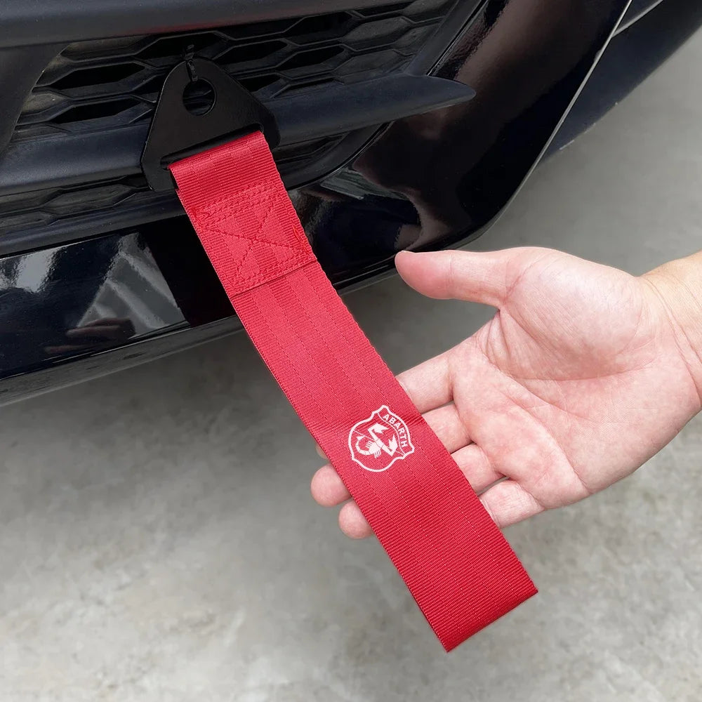 Cuerdas decorativas de nailon para remolque de parachoques de coche, accesorios para Fiat 500 Abarth Panda Tipo Egea Doblo 124 Spider Stilo