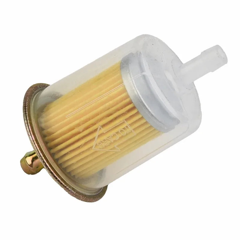 Filtro de combustible universal para gasolina diésel, filtro de combustible para herramientas de jardín RV, camión, coche, motocicleta, scooter, reemplazo duradero