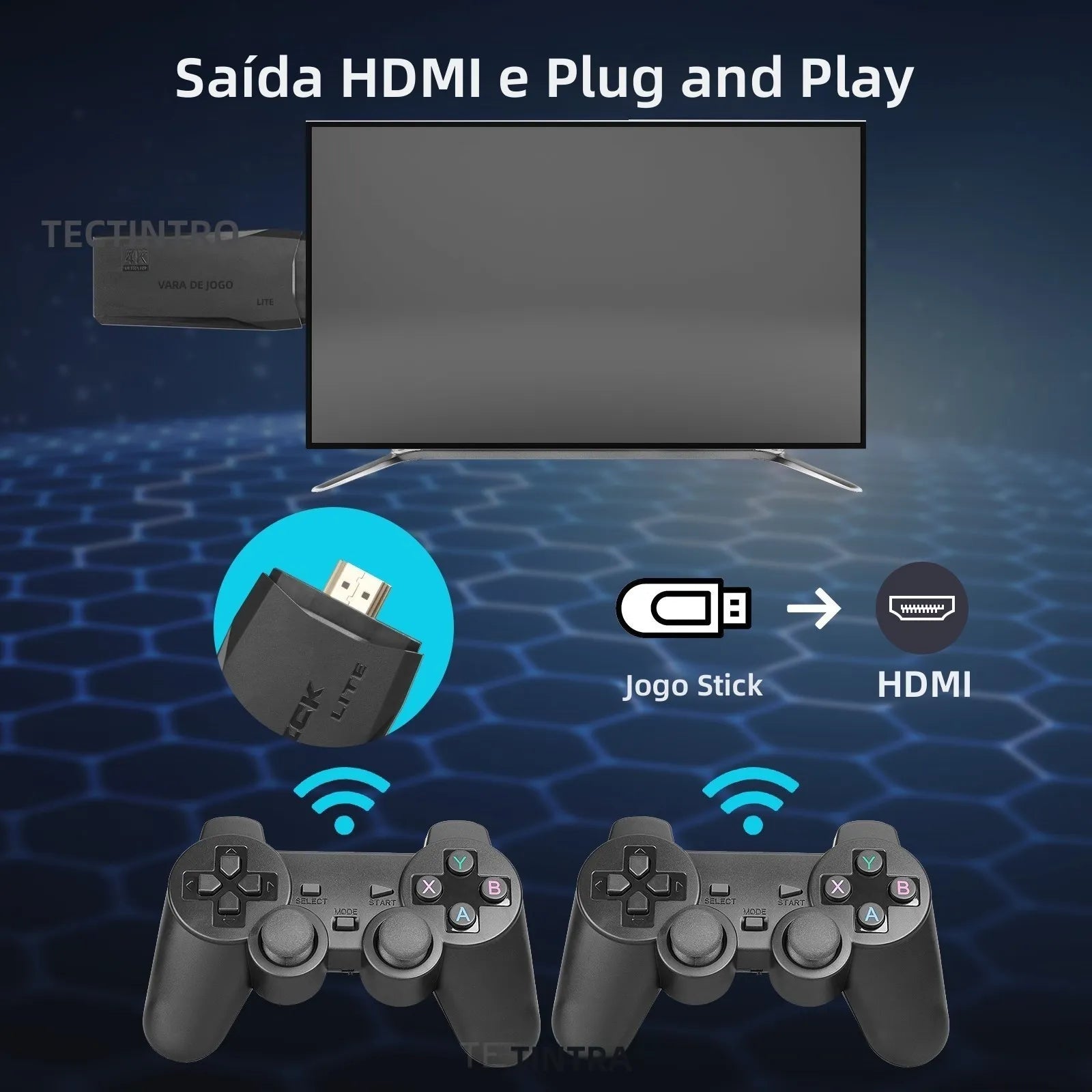 Consolas de videojuegos M8, 2,4G doble de mando inalámbrico, 20000 juegos, TV, Stick 4KFor PS1/FC/GBA, reproductor de juegos portátil Retro
