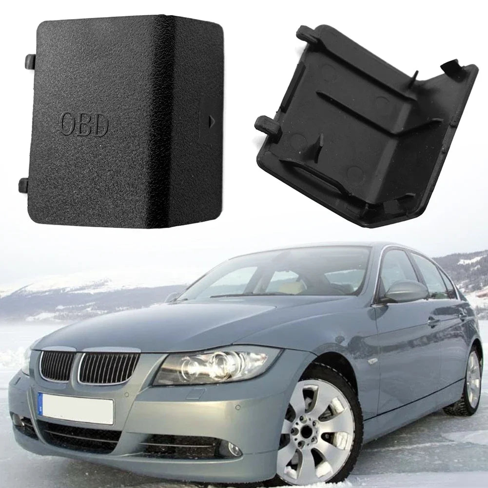 Cubierta de enchufe de diagnóstico OBD, embellecedor de Panel de patada, color negro, para BMW Serie 3, E90, E91, E92, E93, LHD 51437147538