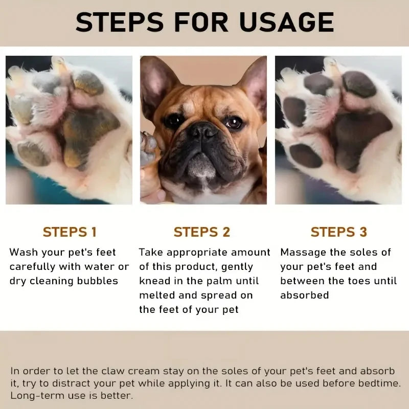 45g bálsamo para nariz y pata de perro, crema para patas de perro, crema protectora para patas de perros y gatos, crema hidratante para pies de mascotas, reparación de pies y grietas, accesorios para mascotas
