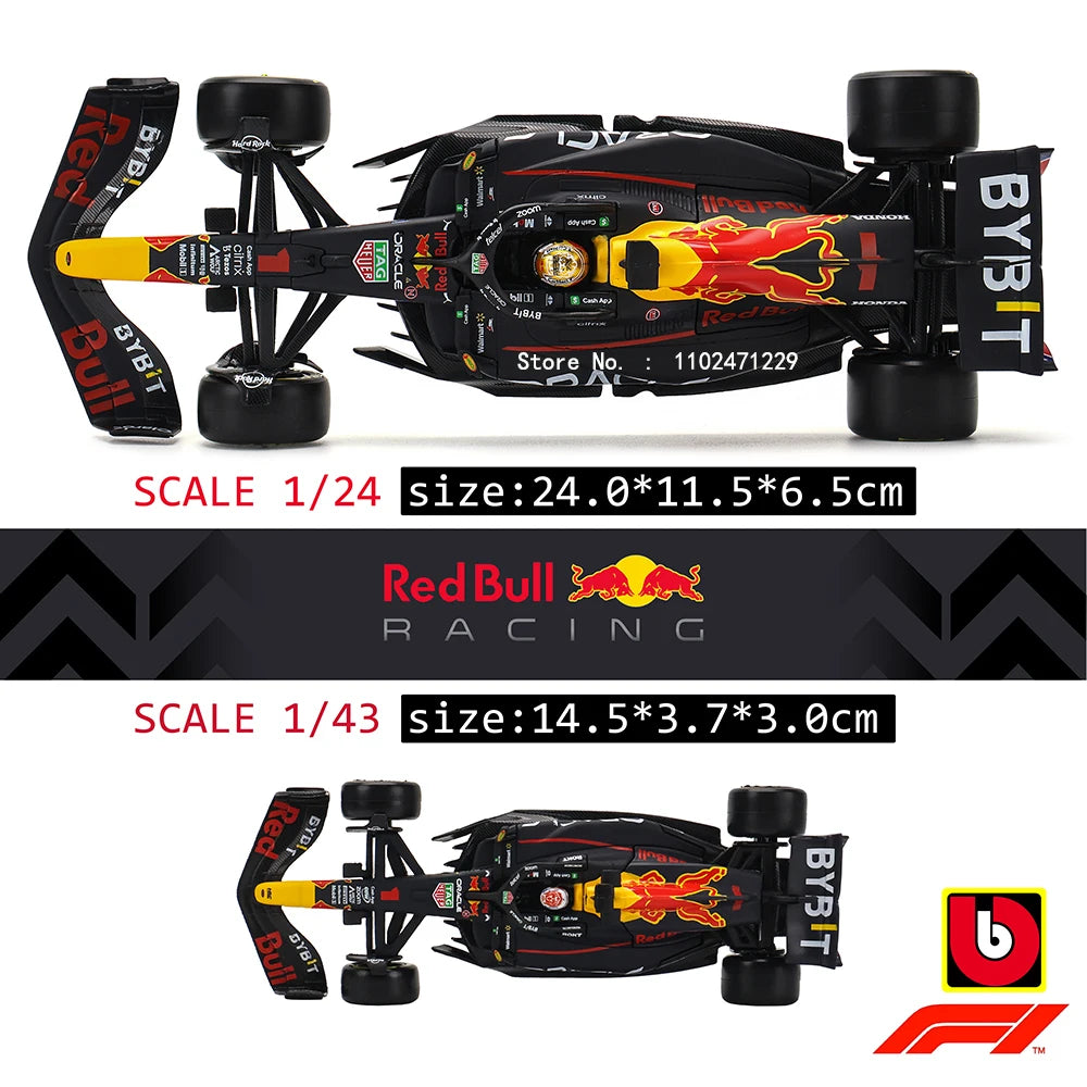 Bburago 1:24 # 16 Leclerc 2023 F1 Scuderia Ferrari sf23 # 55 Sainz Modelo de coche de aleación Modelo de fundición a presión de Fórmula Uno