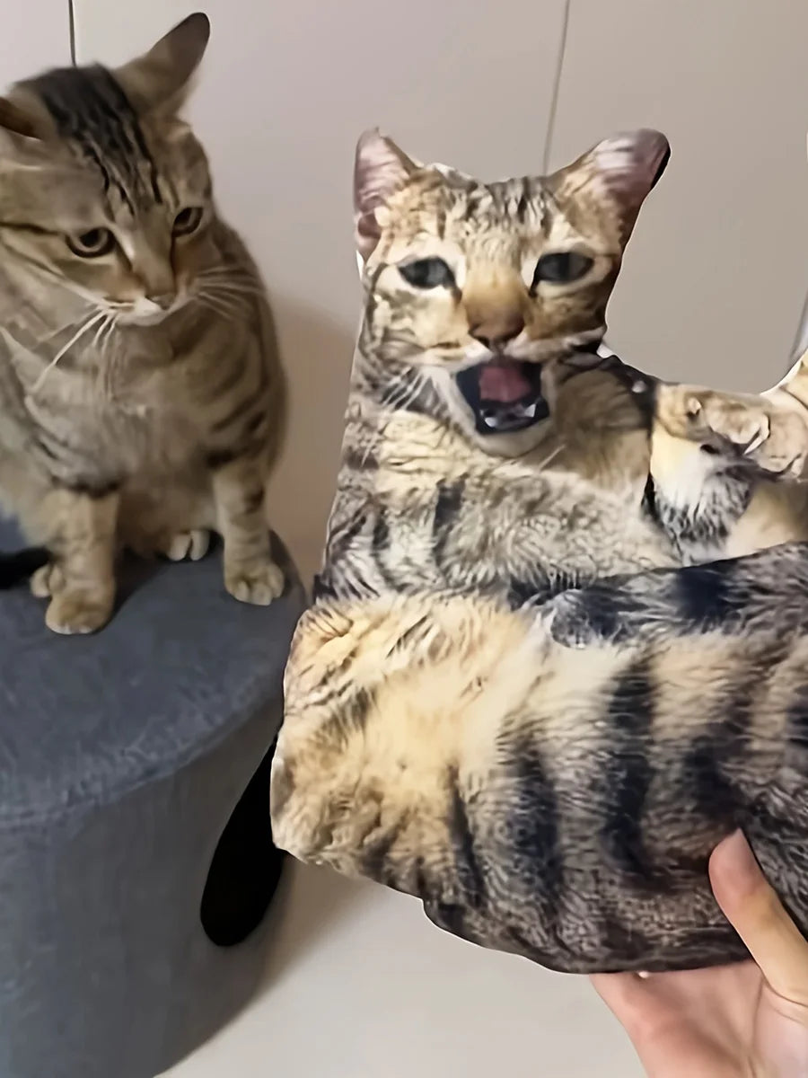 Una almohada para mascotas personalizable, juguete de peluche con retrato 3D personalizado para gatos y perros, mini juguete de almohada para animales